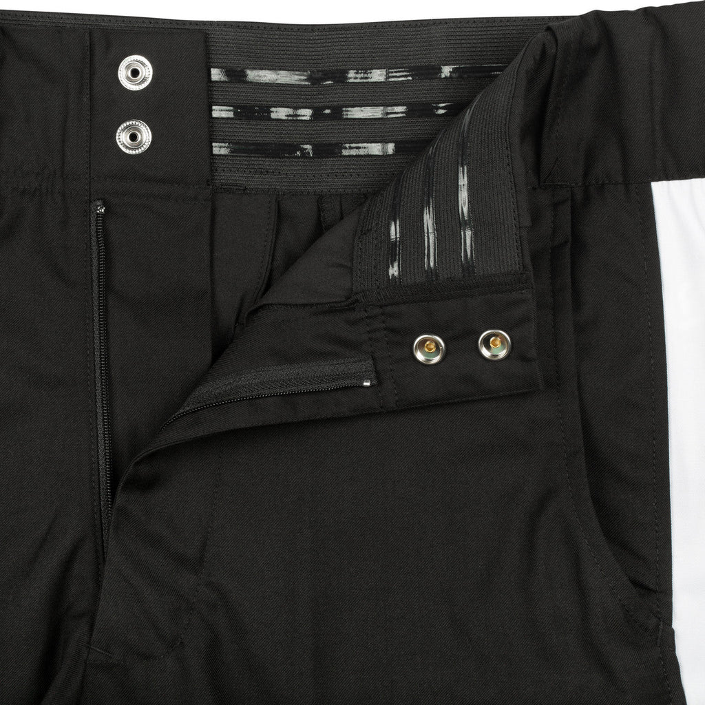 United Attire Football Short Black w/ White Stripe