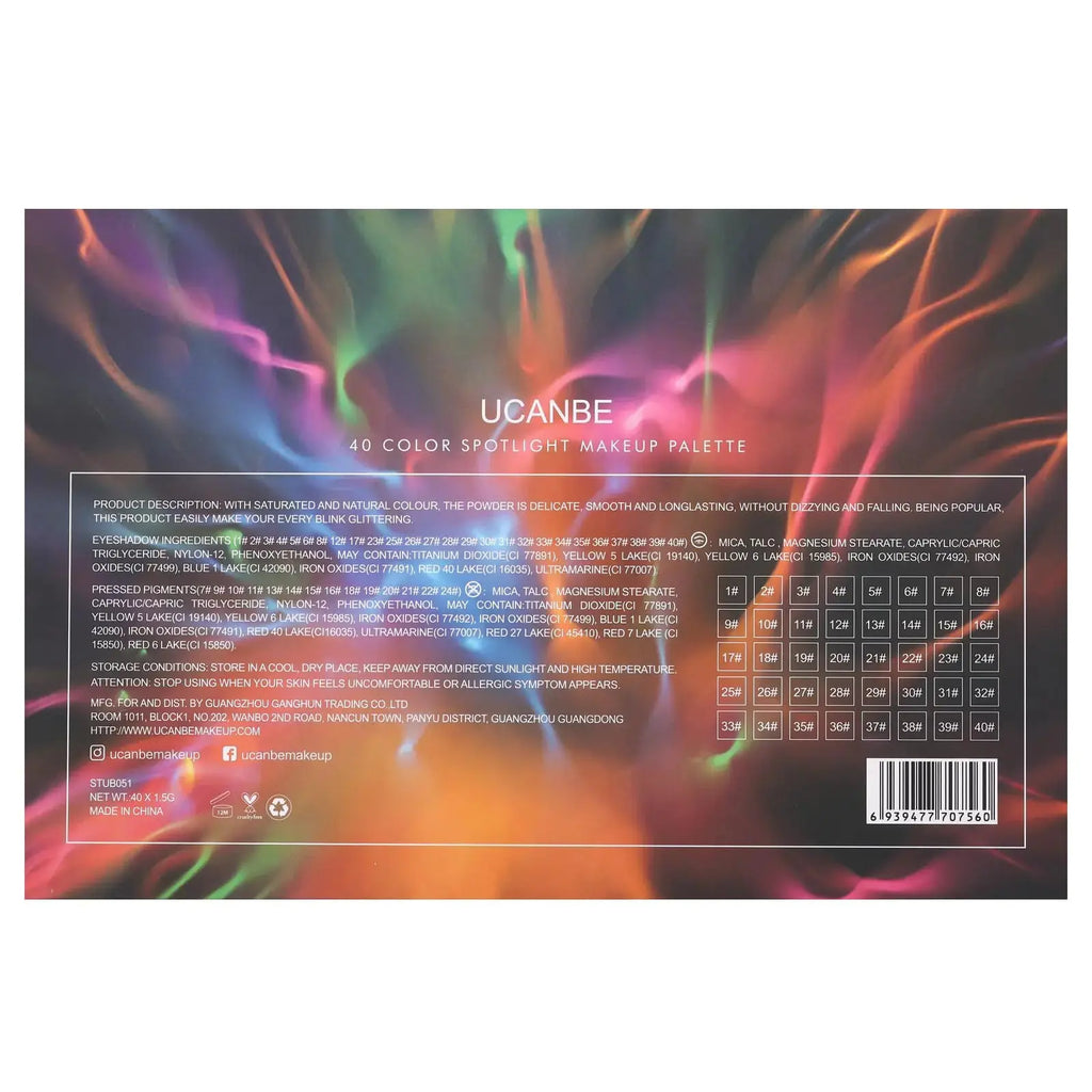 UCANBE Spotlight Eyeshadow Colorful Powder
