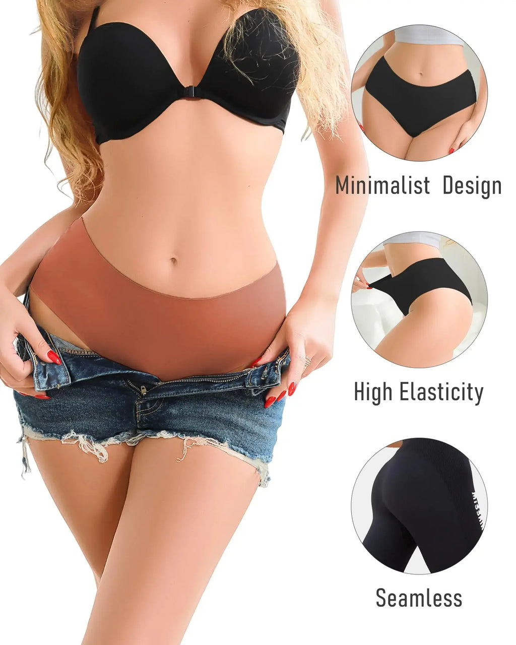 UNDER THE SEA Seamless Underwear - Sexy No Show Bikini Panties For Womens