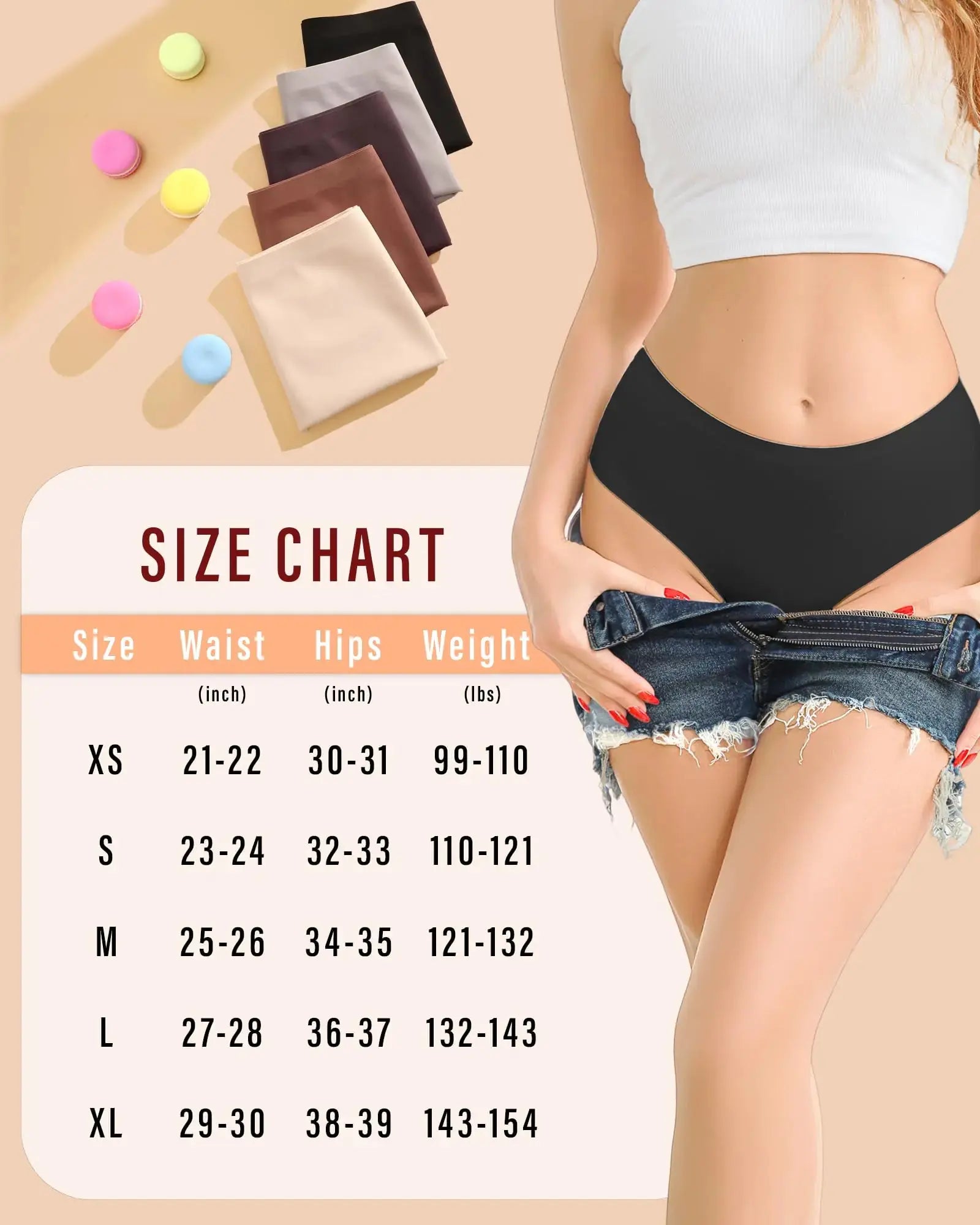 UNDER THE SEA Seamless Underwear - Sexy No Show Bikini Panties For Womens