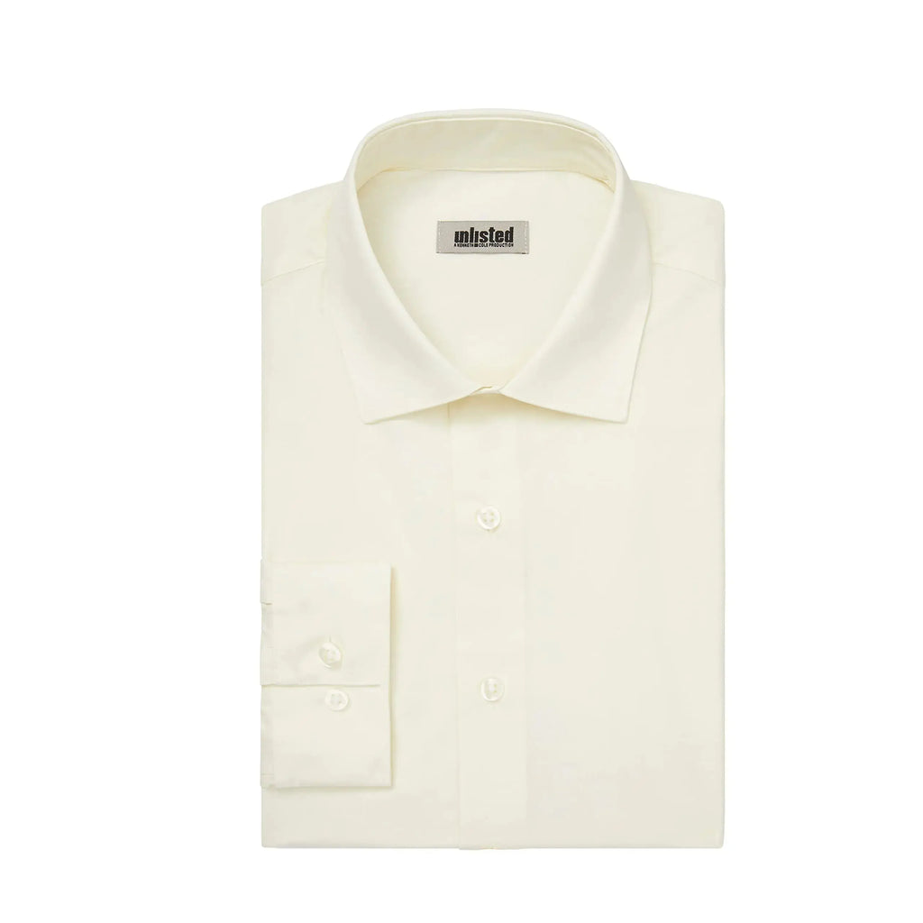 UNLISTED Men's Dress Shirt Slim Fit Solid 18"-18.5" Neck 34"-35" Sleeve Sundew