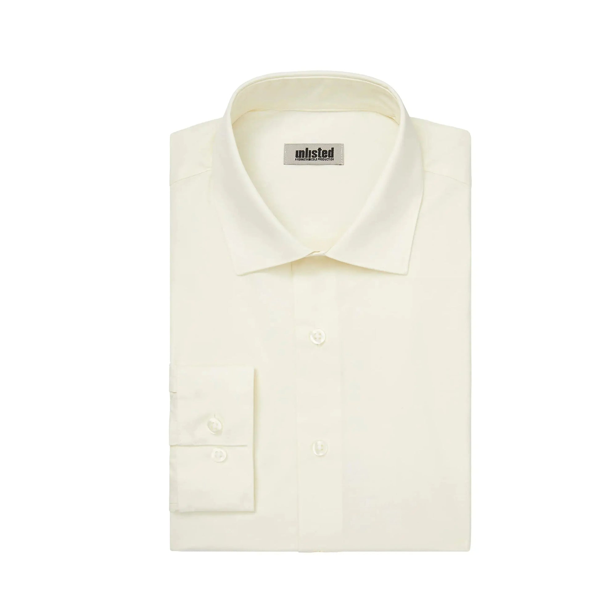 UNLISTED Men's Dress Shirt Slim Fit Solid 18"-18.5" Neck 34"-35" Sleeve Sundew