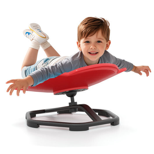 Kids Sensory Swivel Chair Elephant 360 Spinning Chair with Non-Slip Metal Base-Light Blue