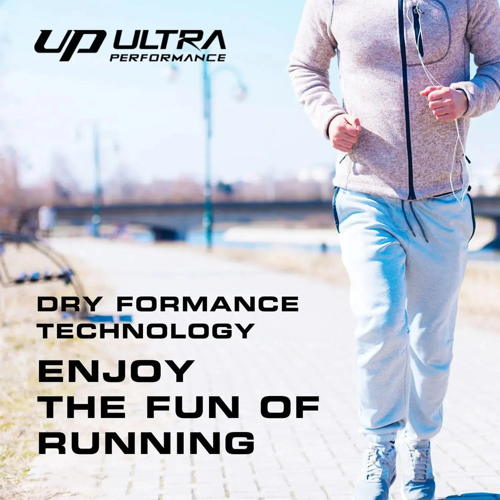 Ultra Performance 3 Pack Fleece Active Tech Joggers for Men | Sweatpants with Zipper Pockets