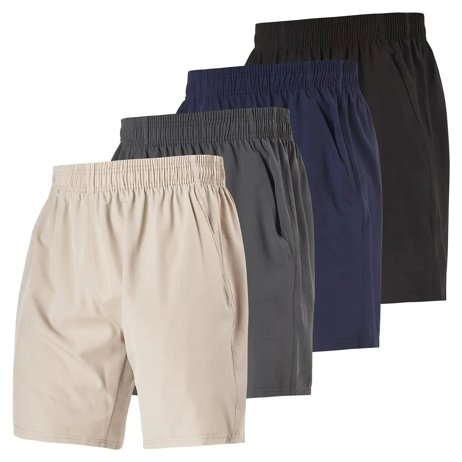 Ultra Performance Workout Gym Shorts For Men's - 4 Pack Athletic Running Shorts