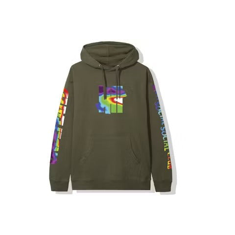 Undefeated x Anti Social Social Club Hot In Here Hoodie (FW19) Olive