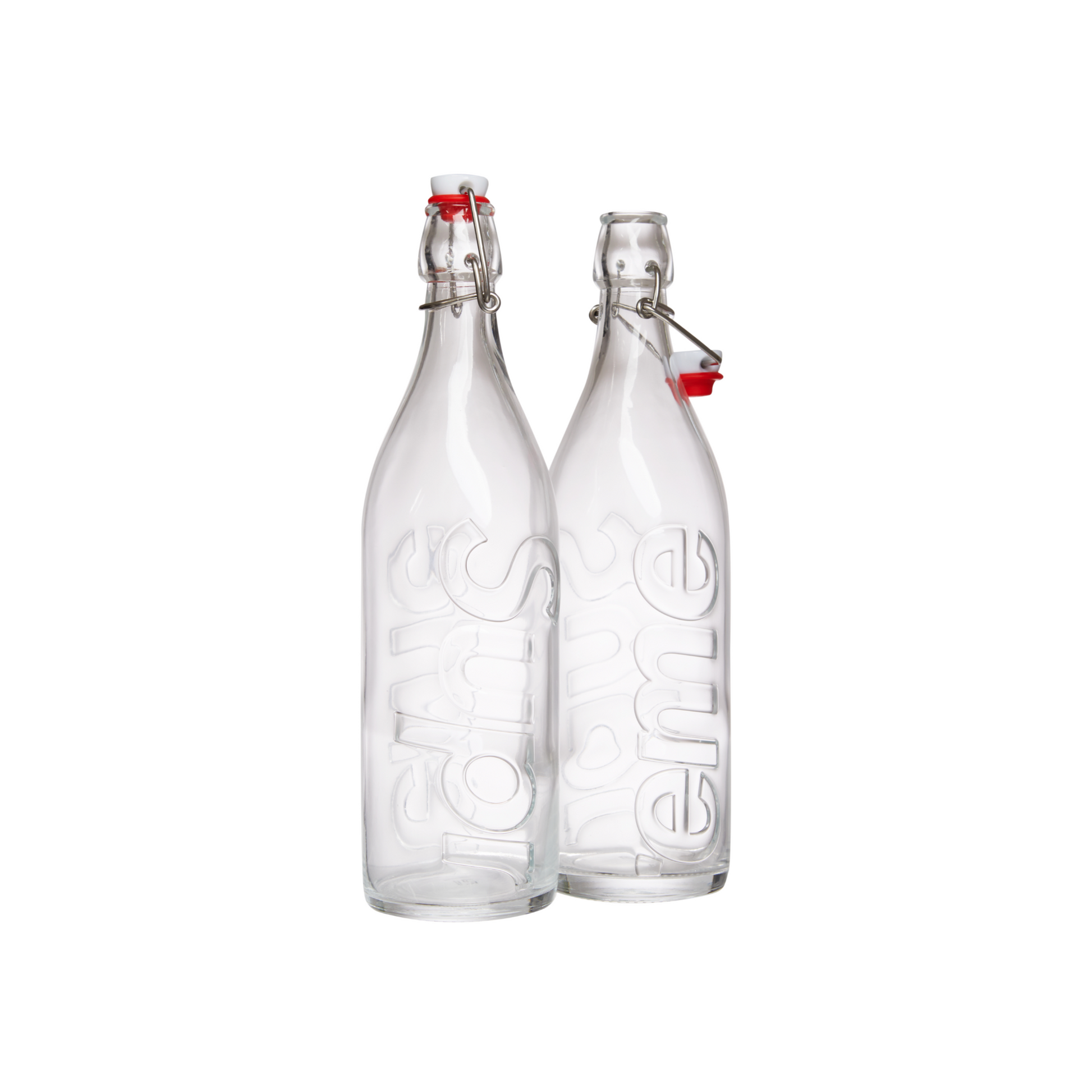 Supreme Swing Top 1.0L Bottle (Set of 2) Clear