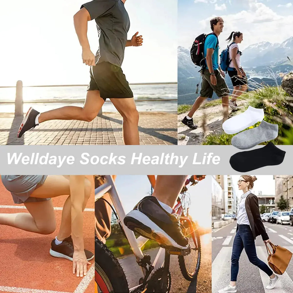 UoUoUosocks 14 Pairs Low Cut Ankle Socks for Men/Women - Thin Athletic Sock