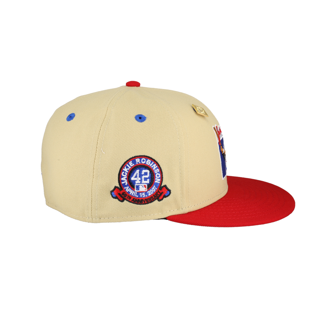 Jackie Robinson Logo Vegas Gold Jackie 42 Patch 59Fifty Fitted Hat