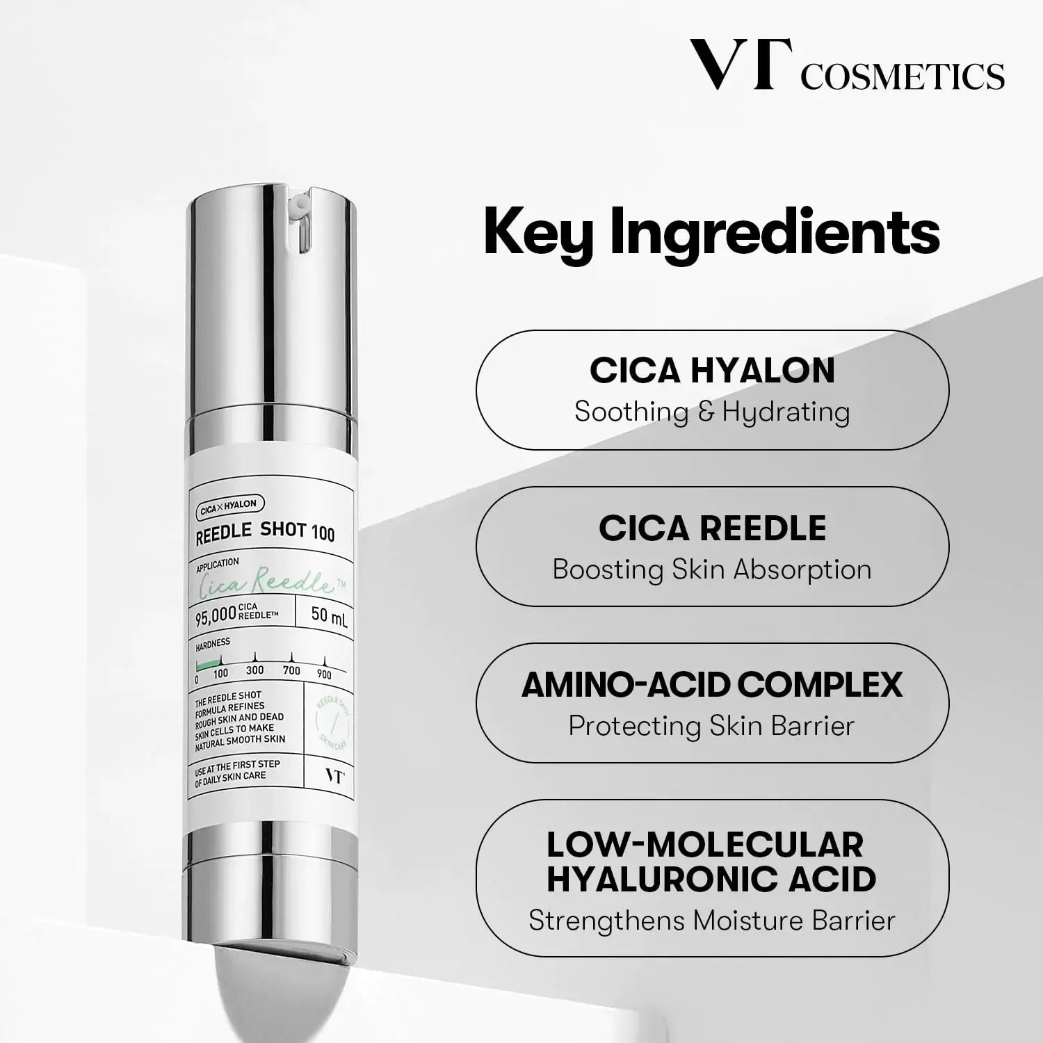 VT COSMETICS CICA Reedle Shot 100 Essence | Daily Face Essence for Soft Skin