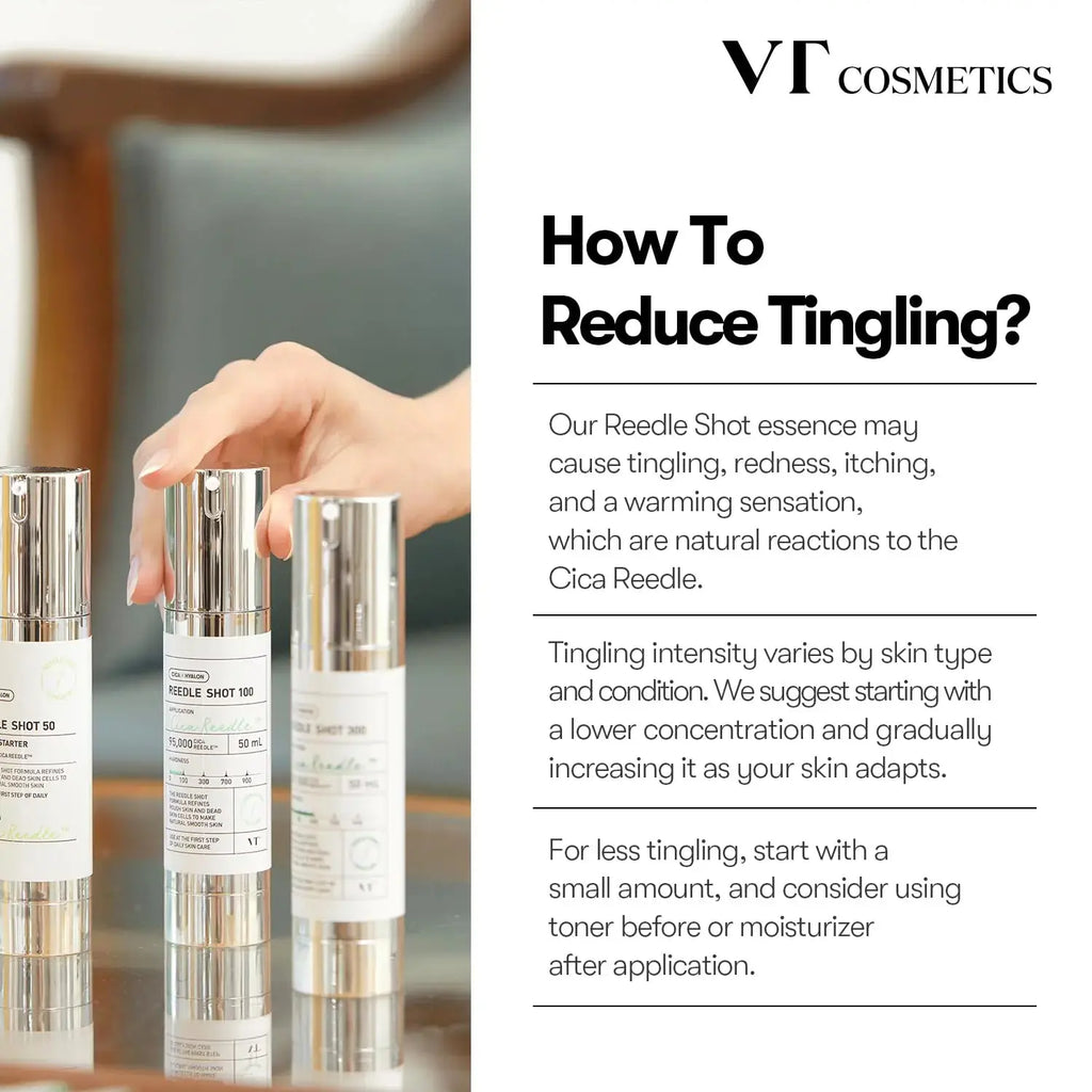 VT COSMETICS CICA Reedle Shot 100 Essence | Daily Face Essence for Soft Skin