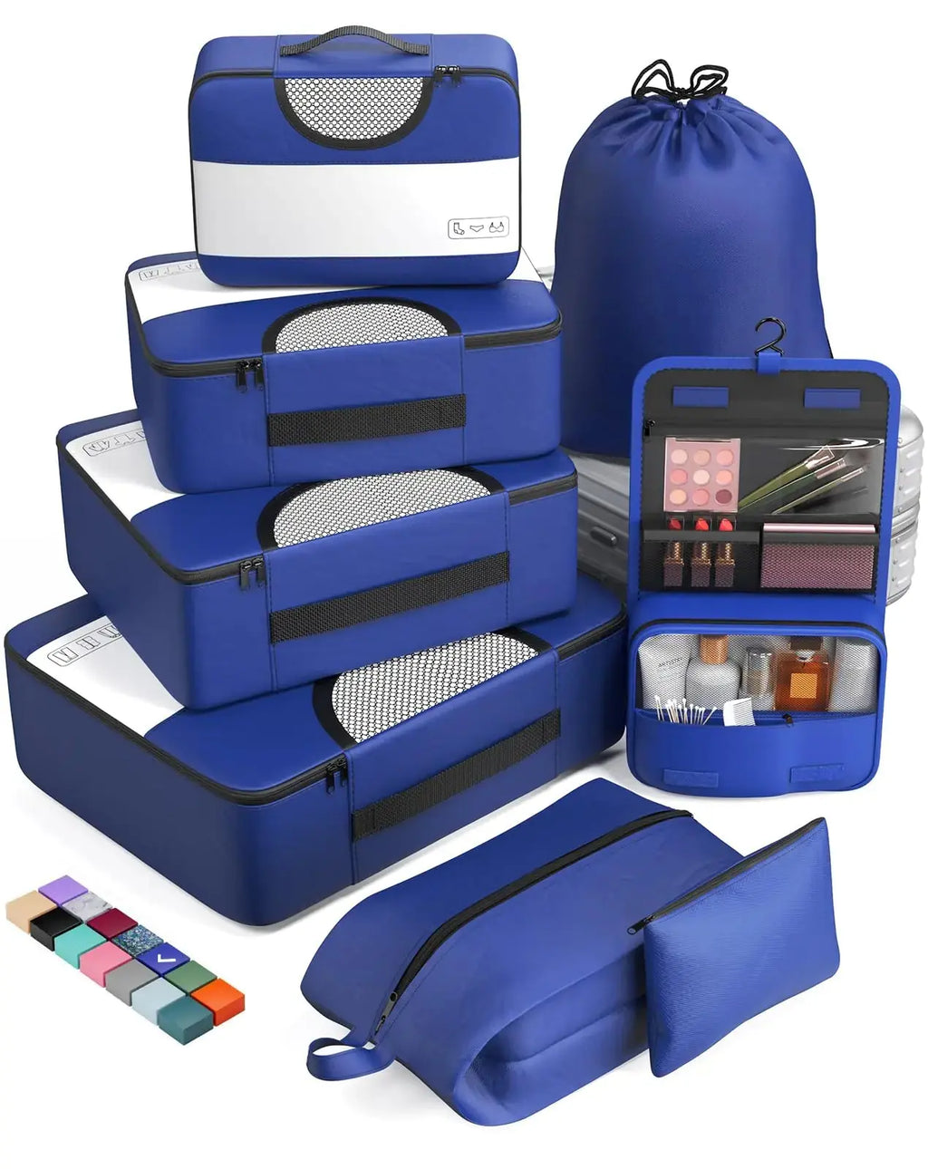 Veken 8-Piece Packing Cubes Set – Travel Bag Organizers for Suitcases & Carry-On Luggage