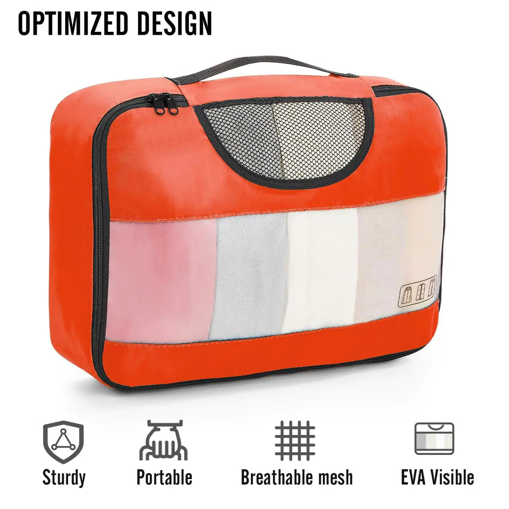Veken 8-Piece Packing Cubes Set – Travel Bag Organizers for Suitcases & Carry-On Luggage