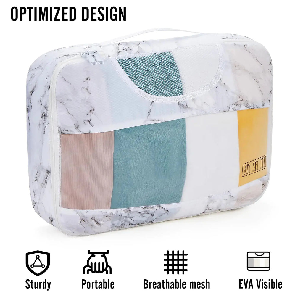 Veken 8-Piece Packing Cubes Set – Travel Bag Organizers for Suitcases & Carry-On Luggage