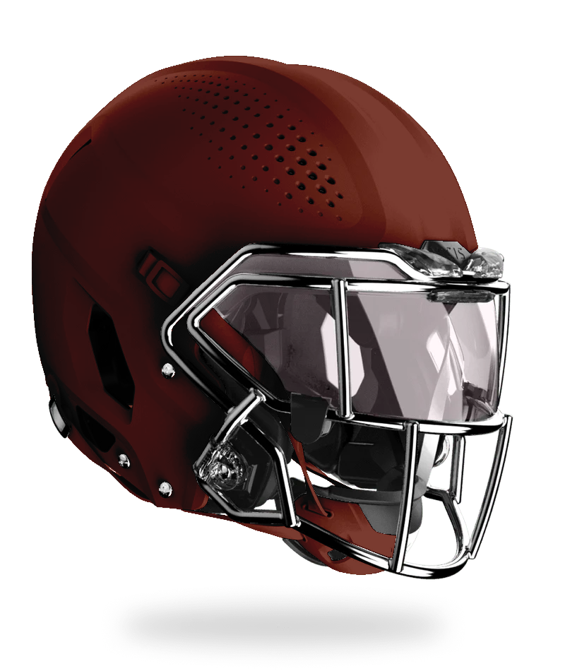 Vicis Zero2 Elite Youth Football Helmet with Titanium Facemask & Oakley Eye Shield- Matte Colors