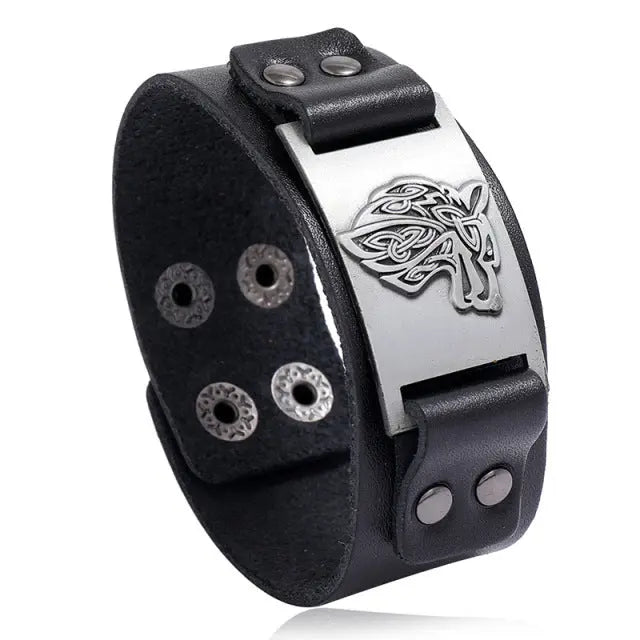 Vintage Compass Design Nordic Bracelet
