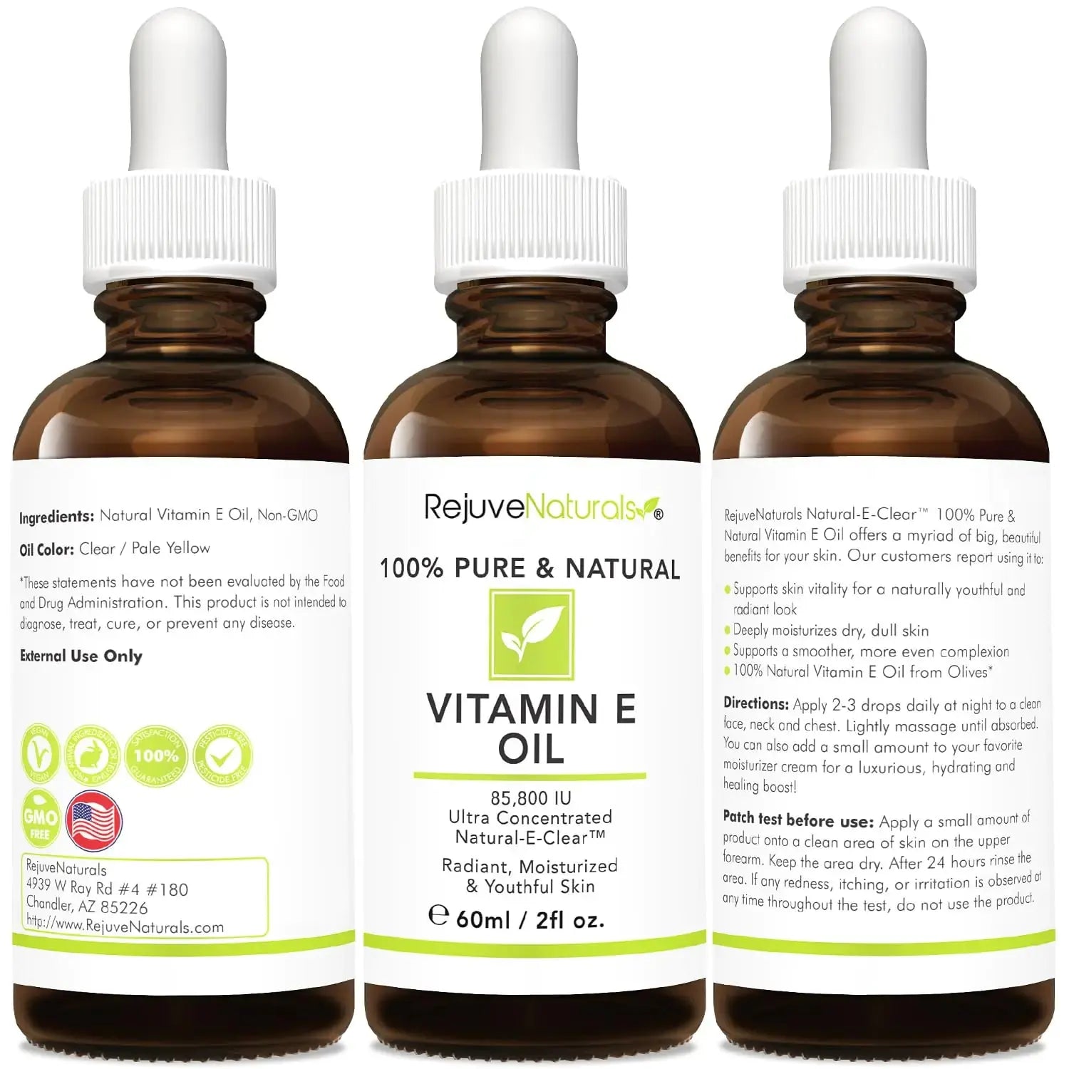 Vitamin E Oil Pure & Natural for Repair Dry, Damaged Skin