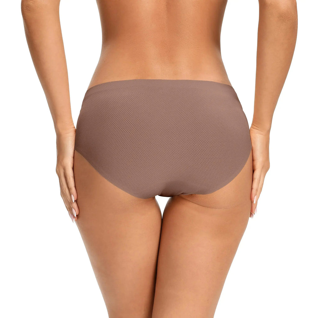 Voenxe Women Seamless Hipster Underwear - Breathable Ladies Panties