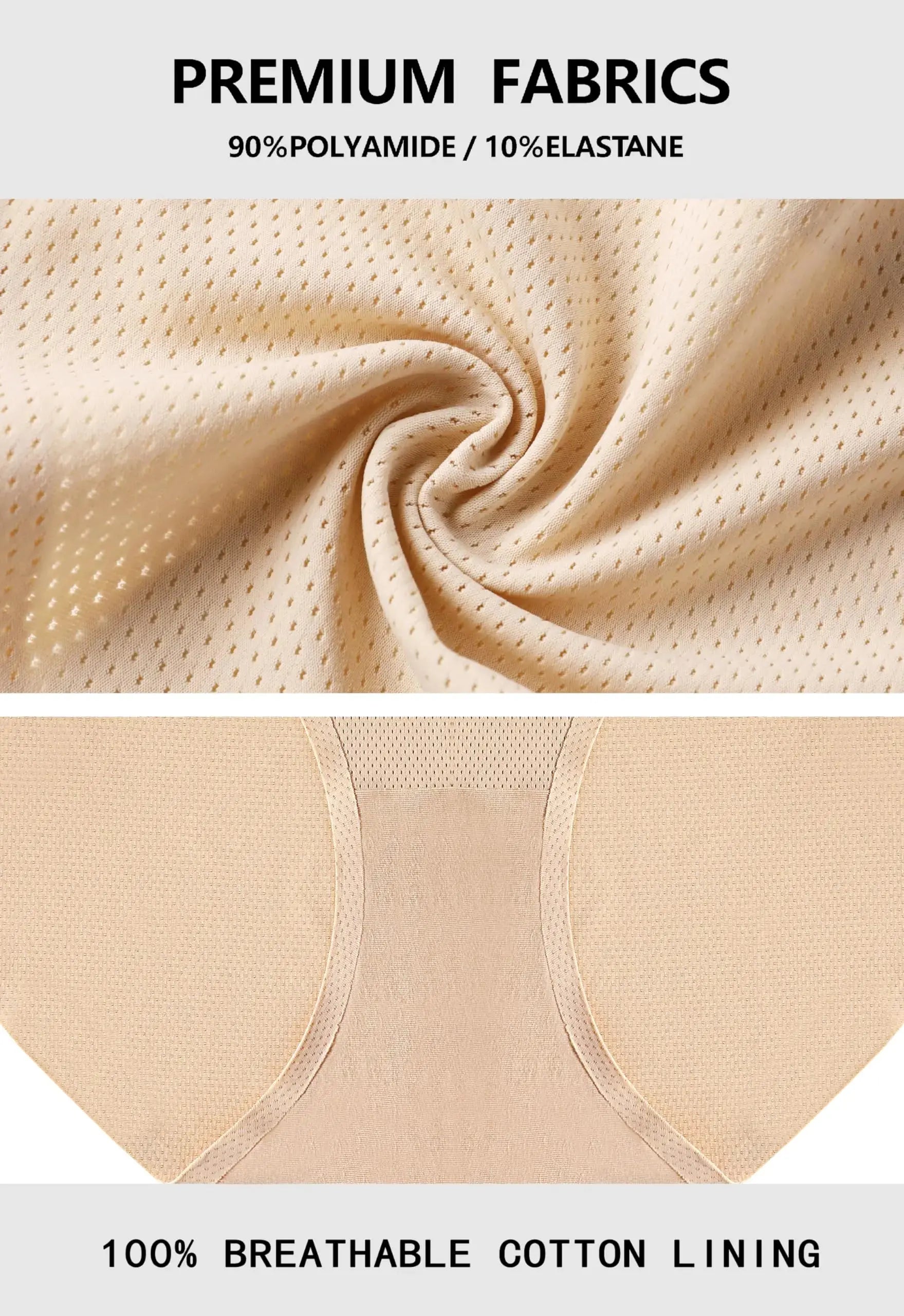Voenxe Women Seamless Hipster Underwear - Breathable Ladies Panties
