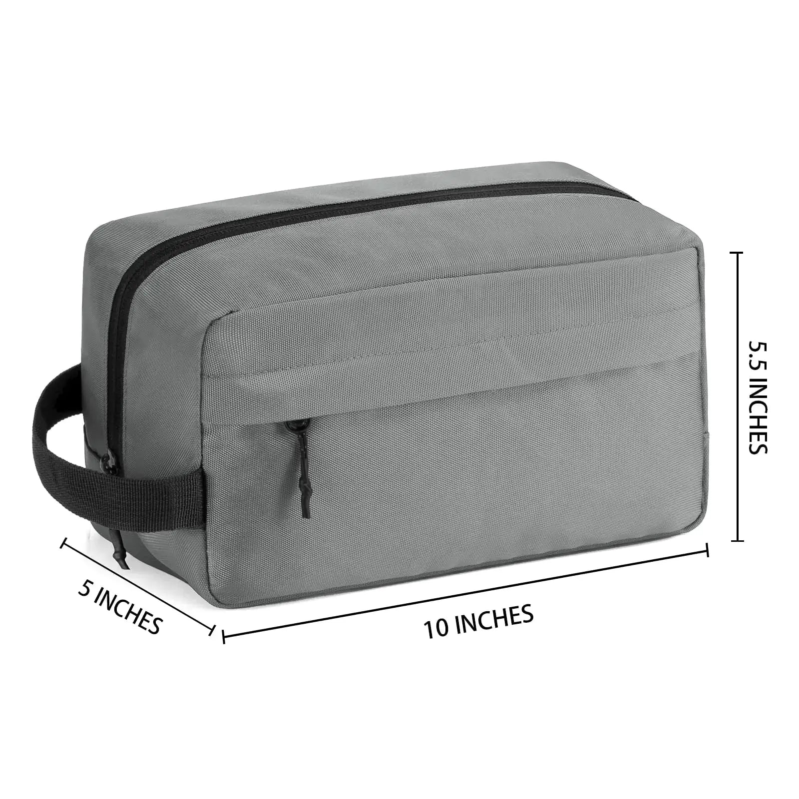 Vorspack Travel Toiletry Bag for Men - Large Water-Resistant Hanging Dopp Kit for Toiletries Accessories - Grey