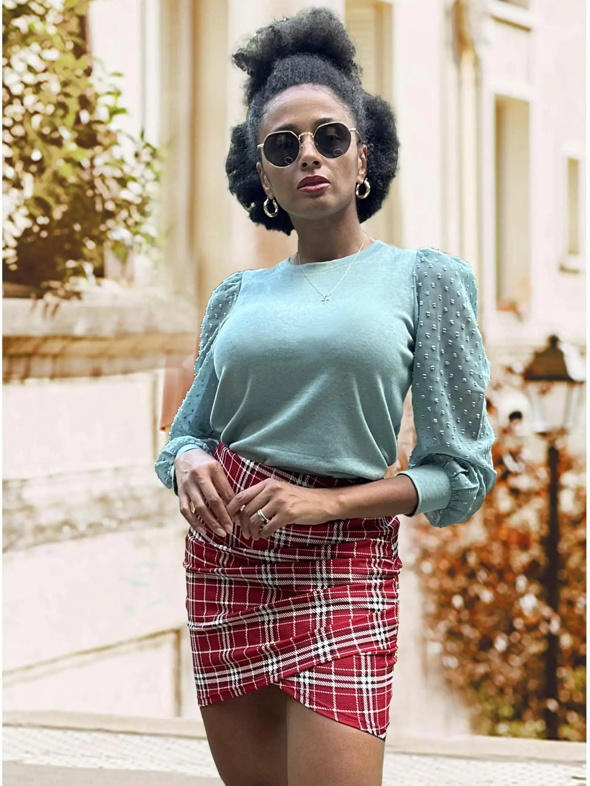 WIHOLL Long Sleeve Shirts for Women - Tunic Fall Trendy Crew Neck Clothes