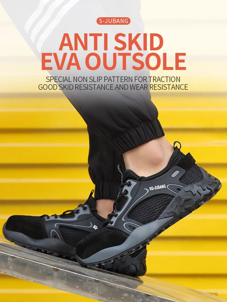 Steel Toe Anti-Collision Breathable Safety Work Boots