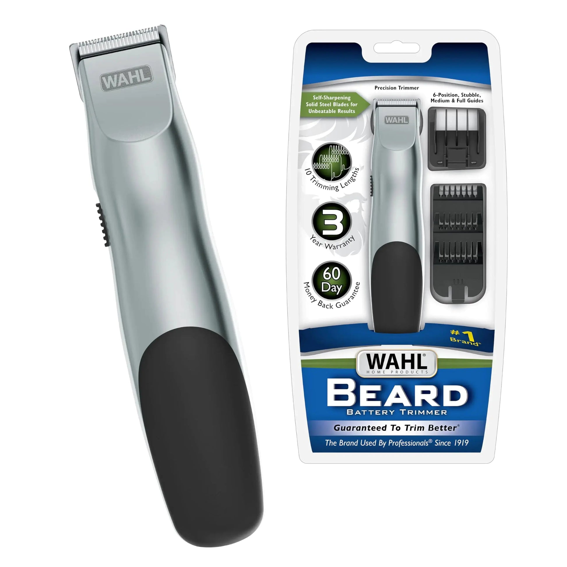 Wahl Groomsman Hair Trimmer for Beard & Mustache - Light Cordless Trimmer