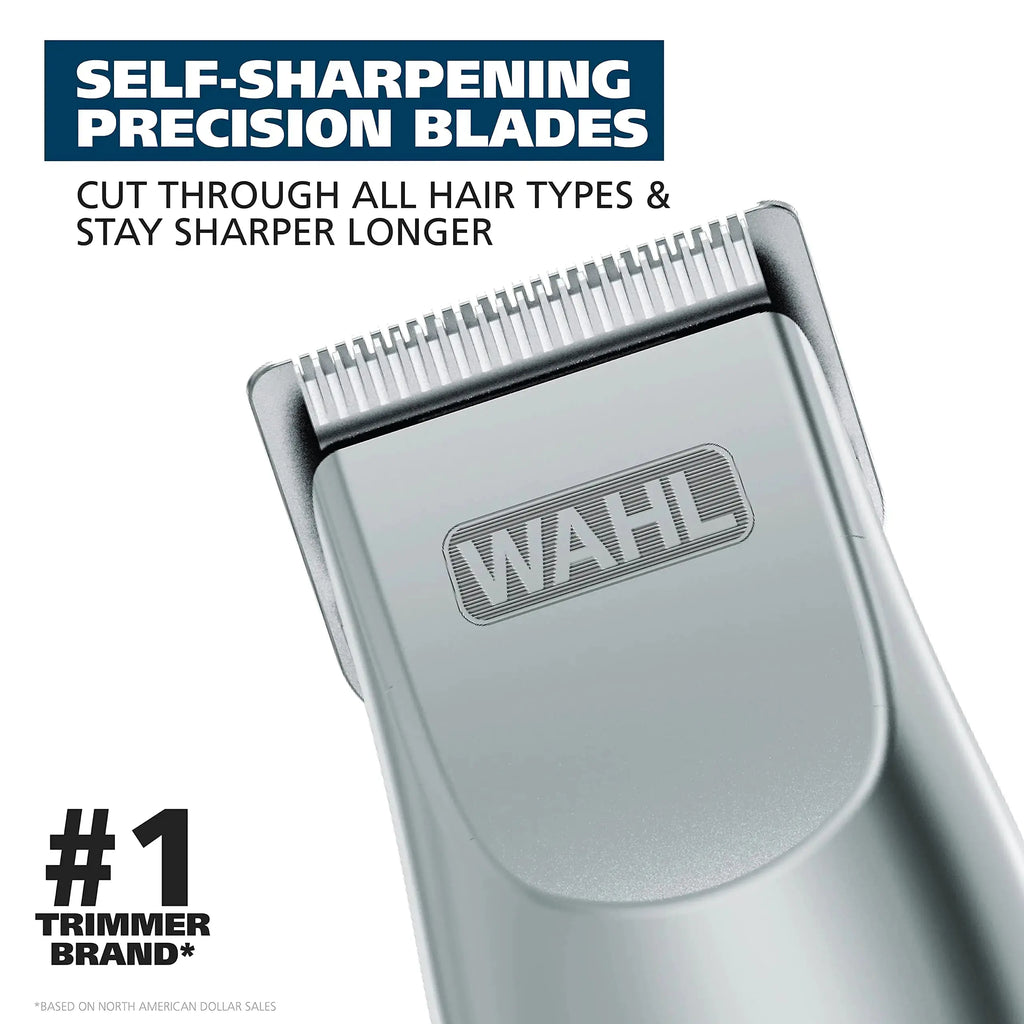 Wahl Groomsman Hair Trimmer for Beard & Mustache - Light Cordless Trimmer