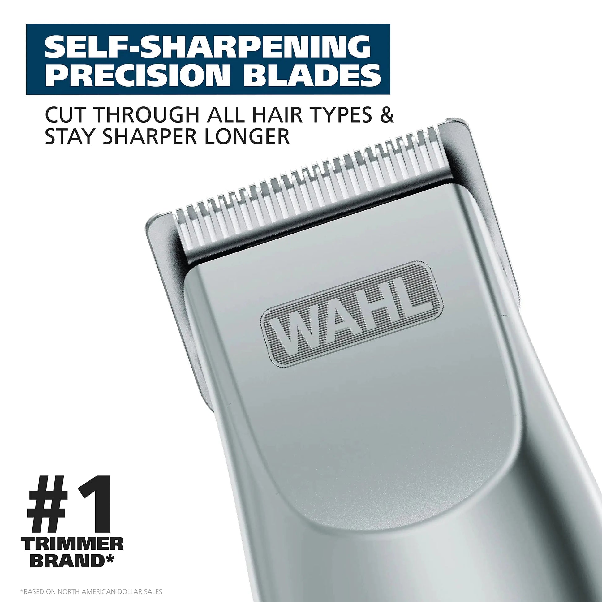 Wahl Groomsman Hair Trimmer for Beard & Mustache - Light Cordless Trimmer