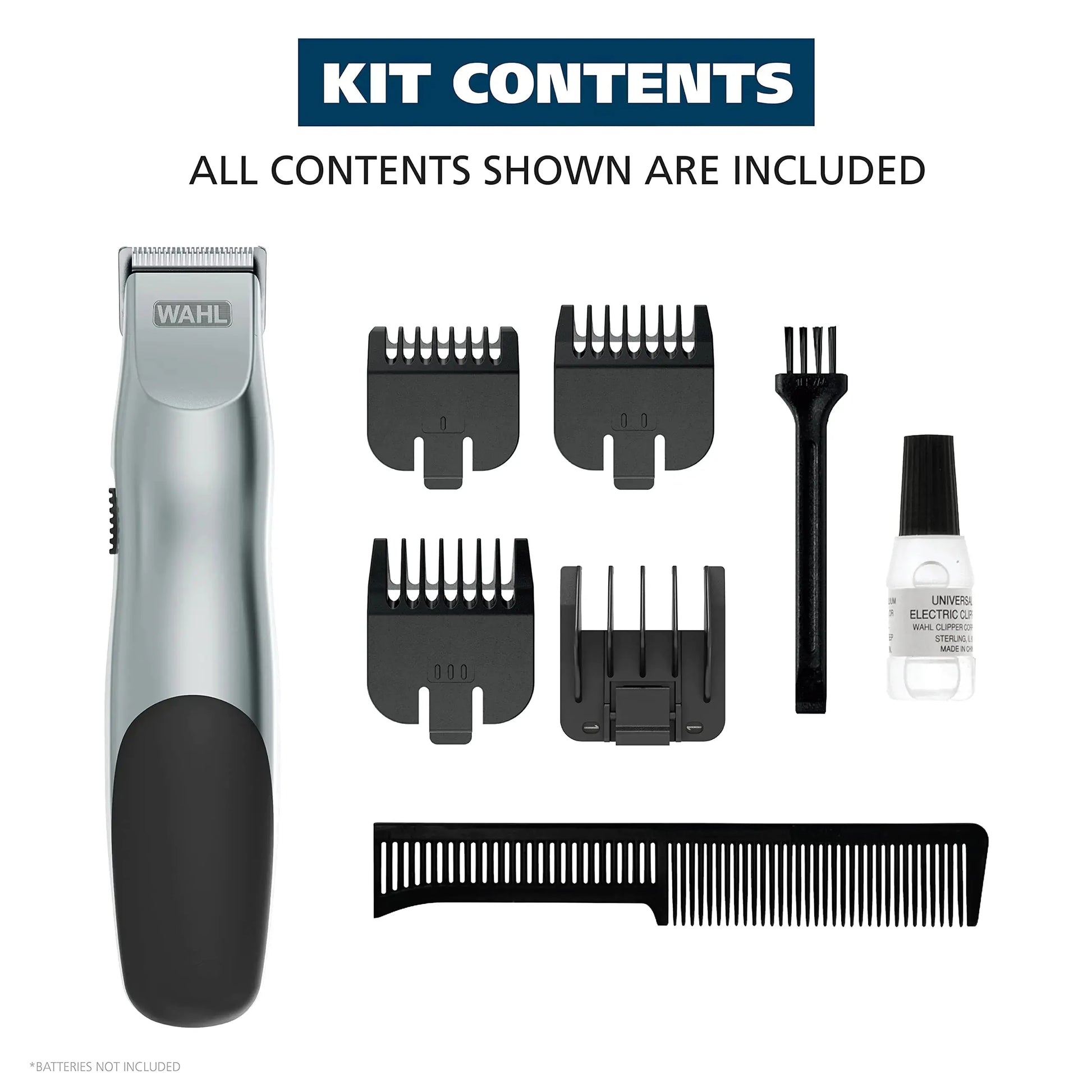 Wahl Groomsman Hair Trimmer for Beard & Mustache - Light Cordless Trimmer