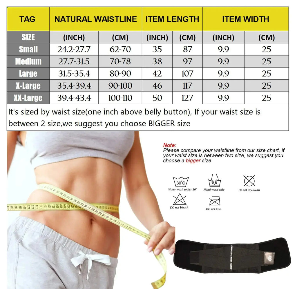 Waist Trainer Belt for Women Man - Waist Trimmer Ab Belt