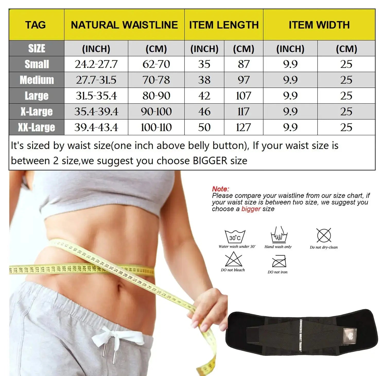 Waist Trainer Belt for Women Man - Waist Trimmer Ab Belt