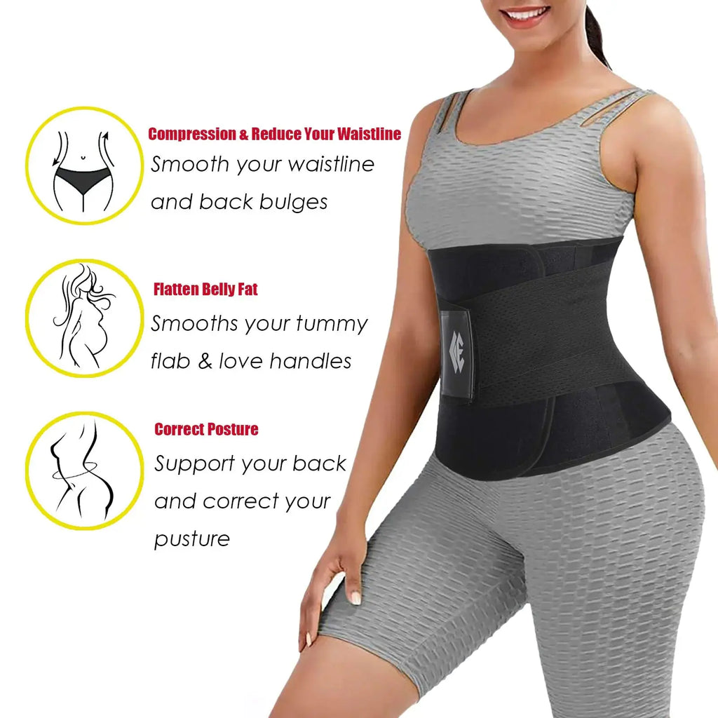 Waist Trainer Belt for Women Man - Waist Trimmer Ab Belt