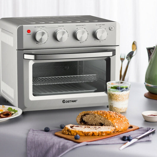 Costway Dehydrate Convection Air Fryer Toaster Oven with 5 Accessories