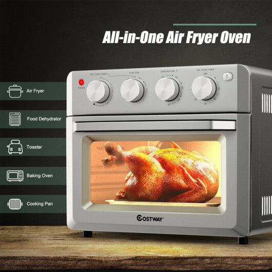 Costway Dehydrate Convection Air Fryer Toaster Oven with 5 Accessories