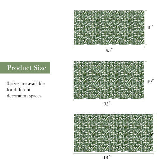 Costway Faux Ivy Leaf Decorative Privacy Fence 59 x 118 Inch