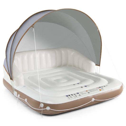 Costway Inflatable Pool Float Lounge Swimming Raft