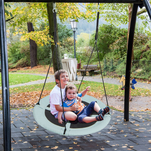 Costway 40" Flying Saucer Tree Swing Indoor Outdoor Play Set Swing for Kids Light Green
