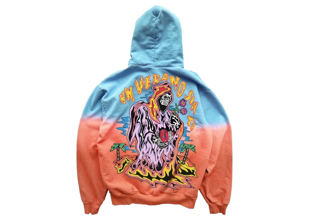 Warren Lotas Bad Bunny Un Verano Sin Ti Ombre Hoodie Blue
