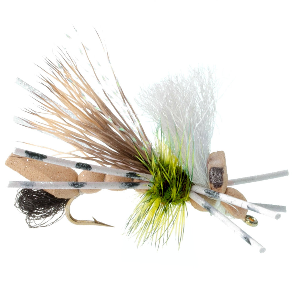 Basics Collection - Foam Hoppers Assortment - 10 Flies - Size 10