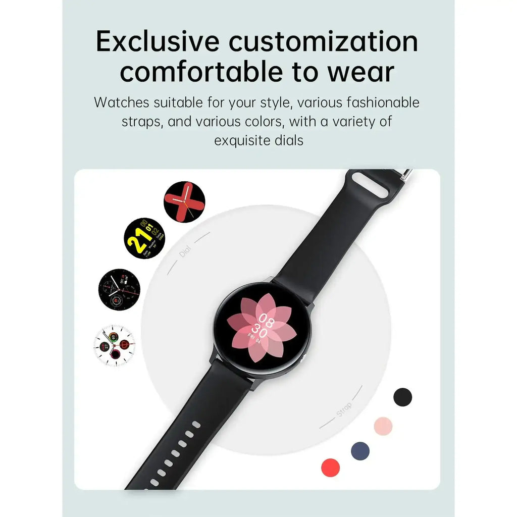Waterproof 4G Rom Smartwatch | Full-Touch Dial & Advanced Fitness Tracker