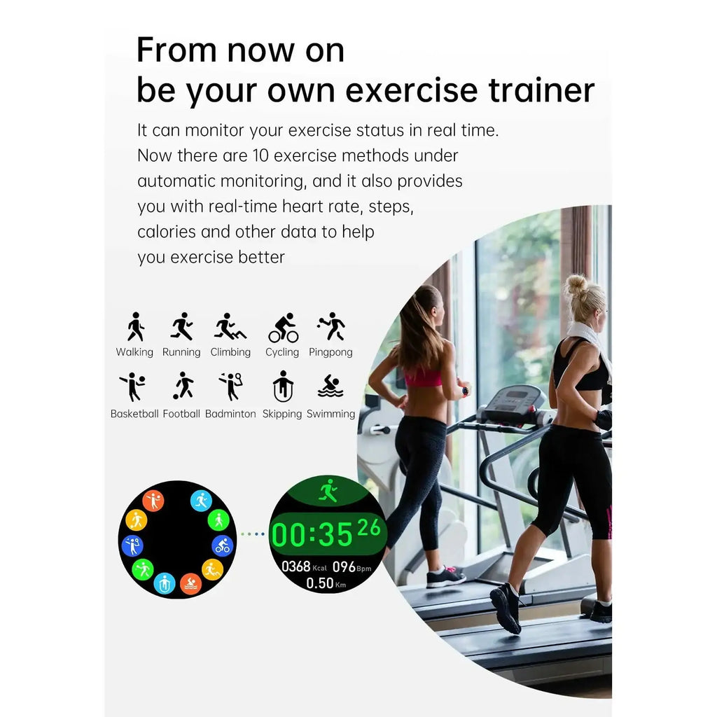 Waterproof 4G Rom Smartwatch | Full-Touch Dial & Advanced Fitness Tracker