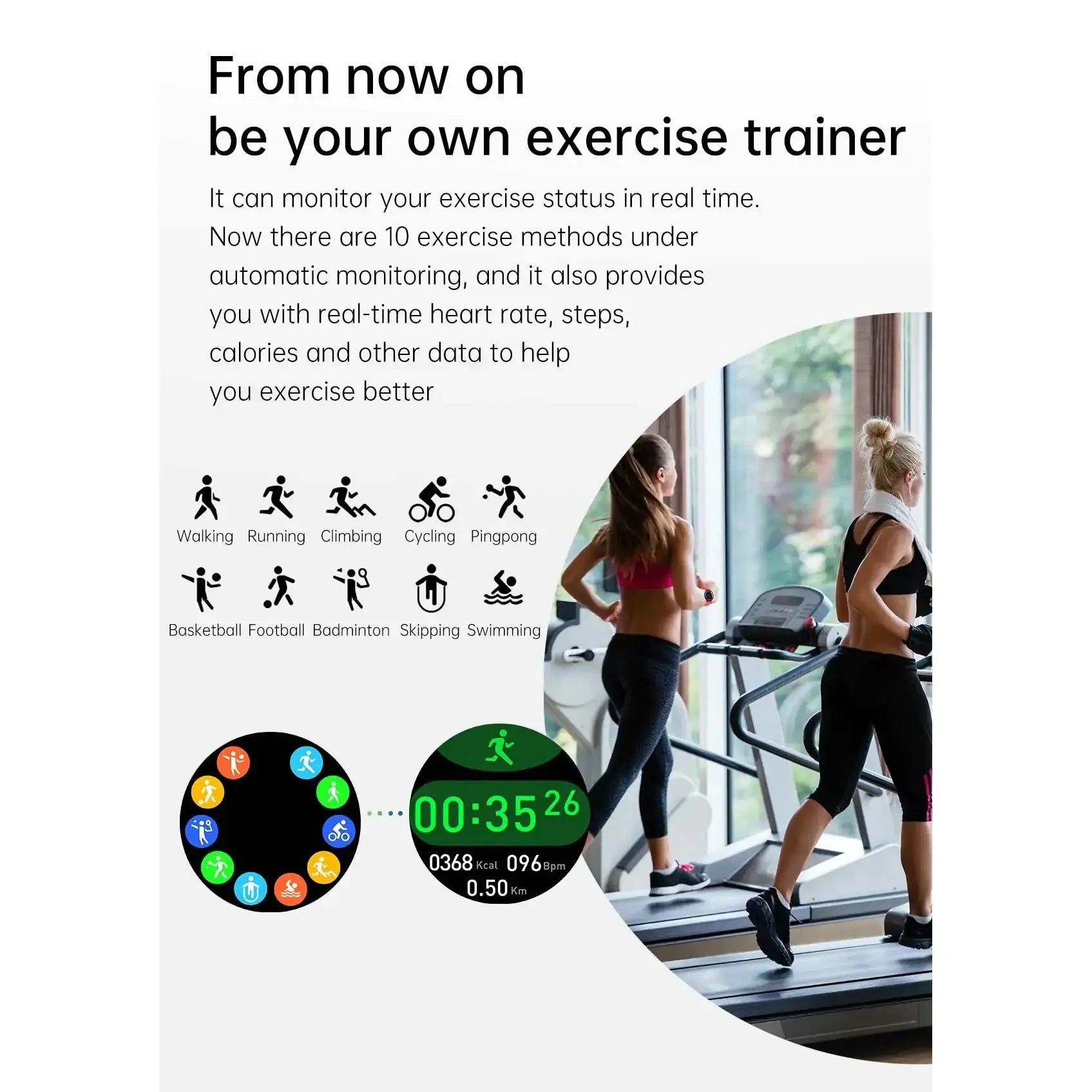 Waterproof 4G Rom Smartwatch | Full-Touch Dial & Advanced Fitness Tracker