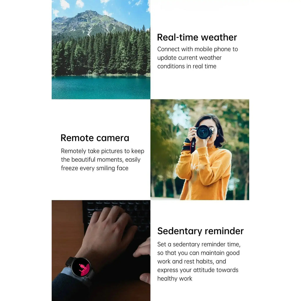 Waterproof 4G Rom Smartwatch | Full-Touch Dial & Advanced Fitness Tracker