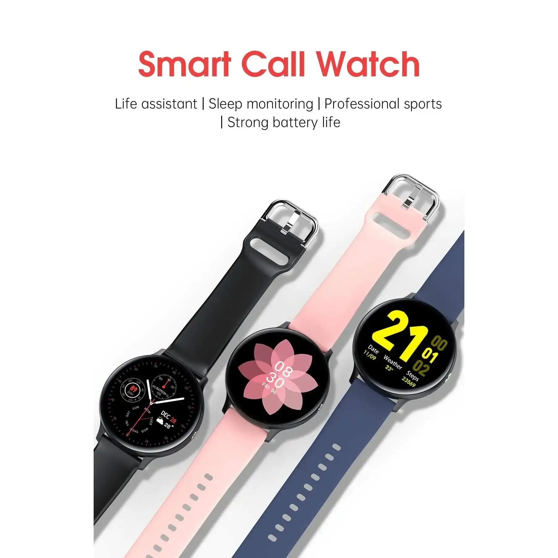 Waterproof 4G Rom Smartwatch | Full-Touch Dial & Advanced Fitness Tracker
