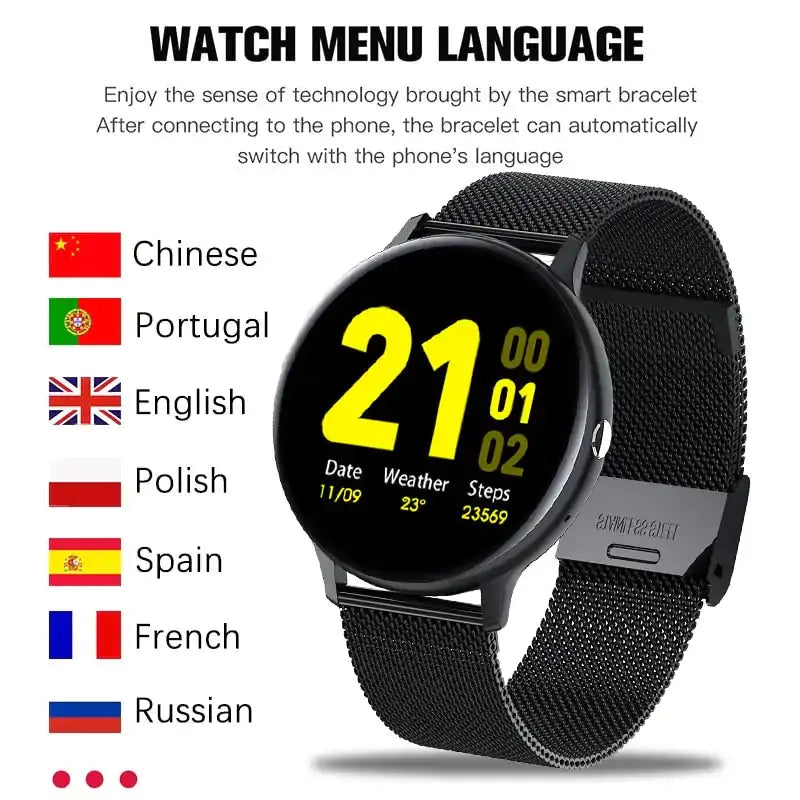 Waterproof 4G Rom Smartwatch | Full-Touch Dial & Advanced Fitness Tracker