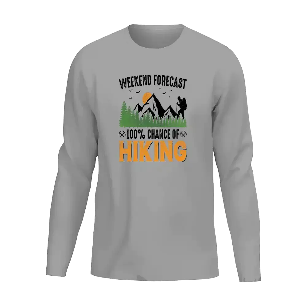 Weekend Forecast 100% Hiking Men Long Sleeve Shirt