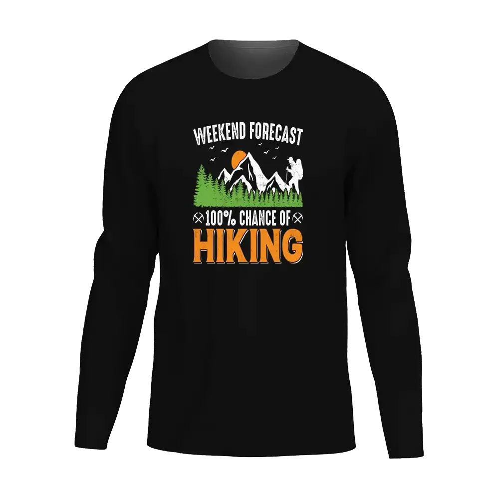 Weekend Forecast 100% Hiking Men Long Sleeve Shirt