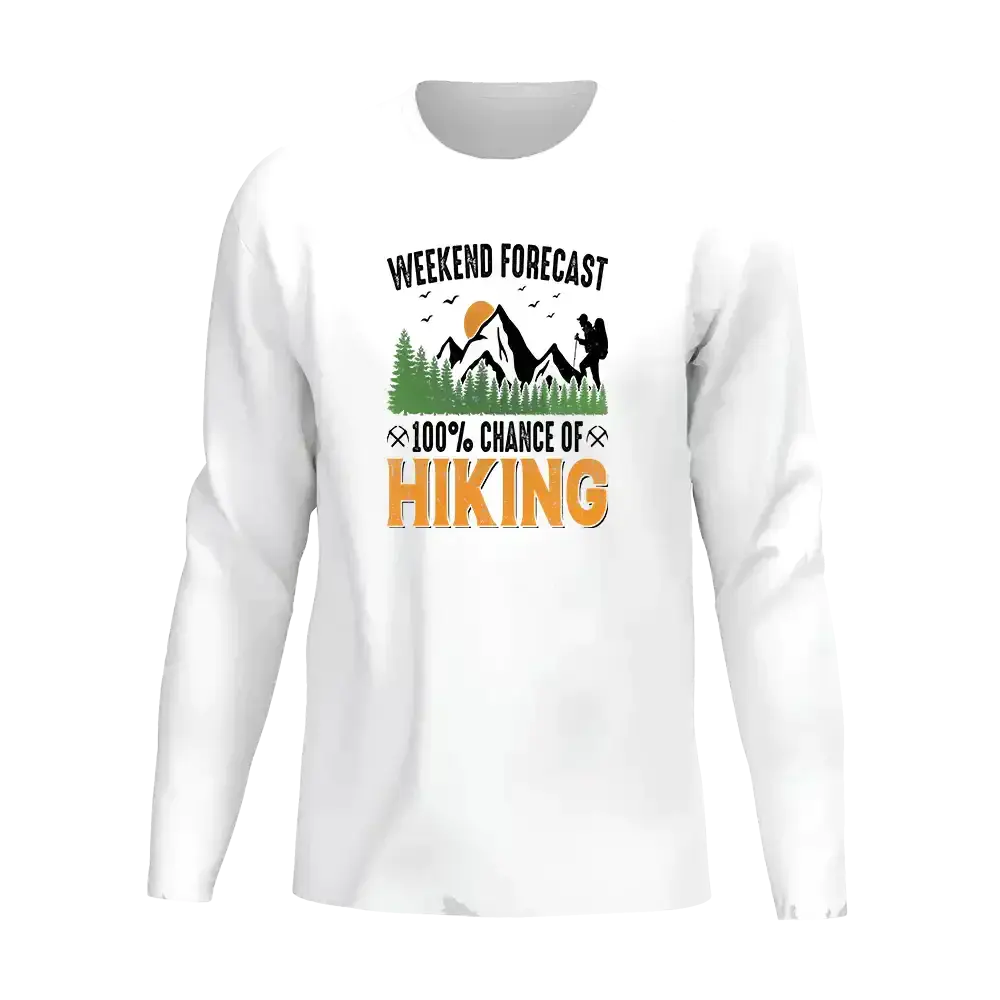 Weekend Forecast 100% Hiking Men Long Sleeve Shirt