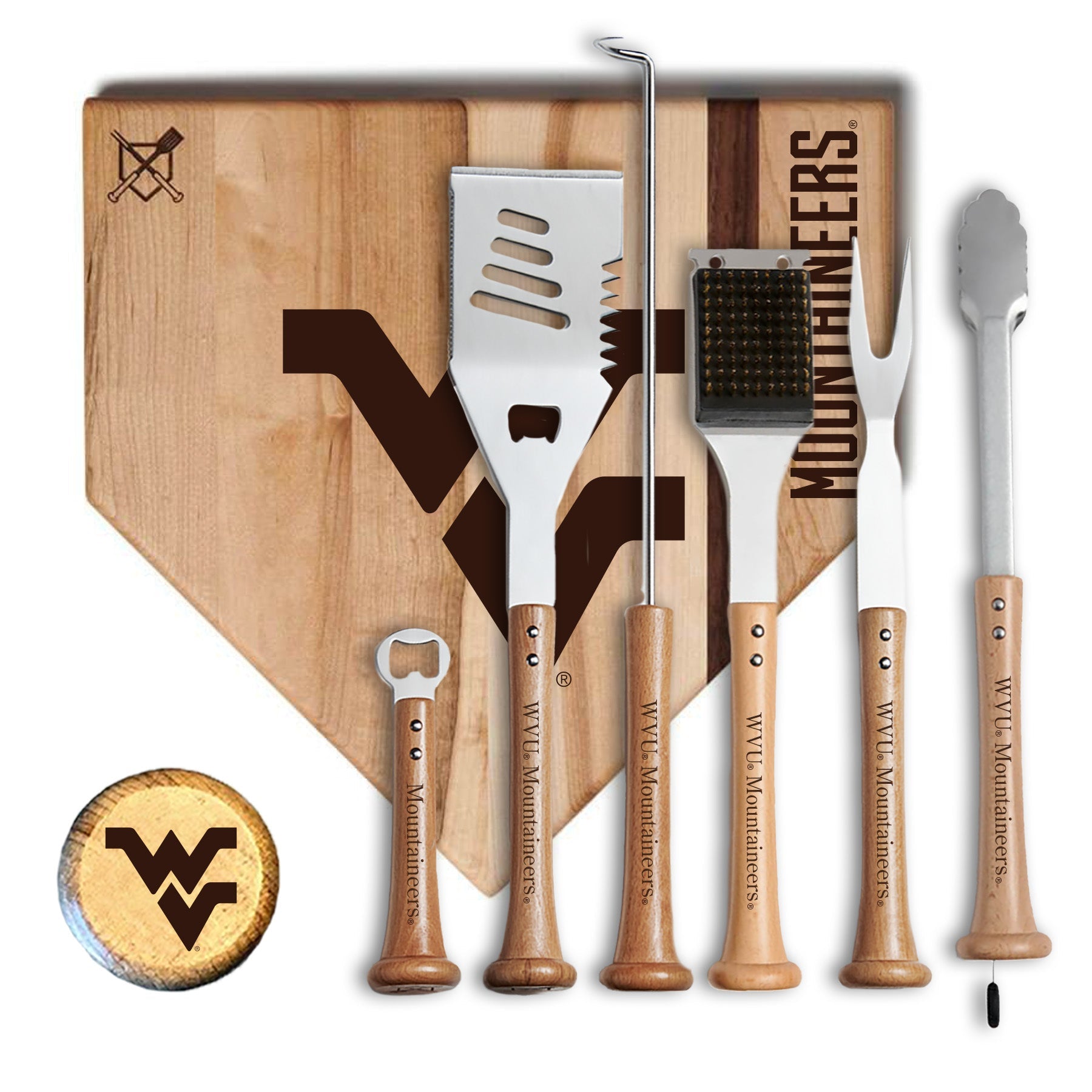 West Virginia Mountaineers MVP Grill Set